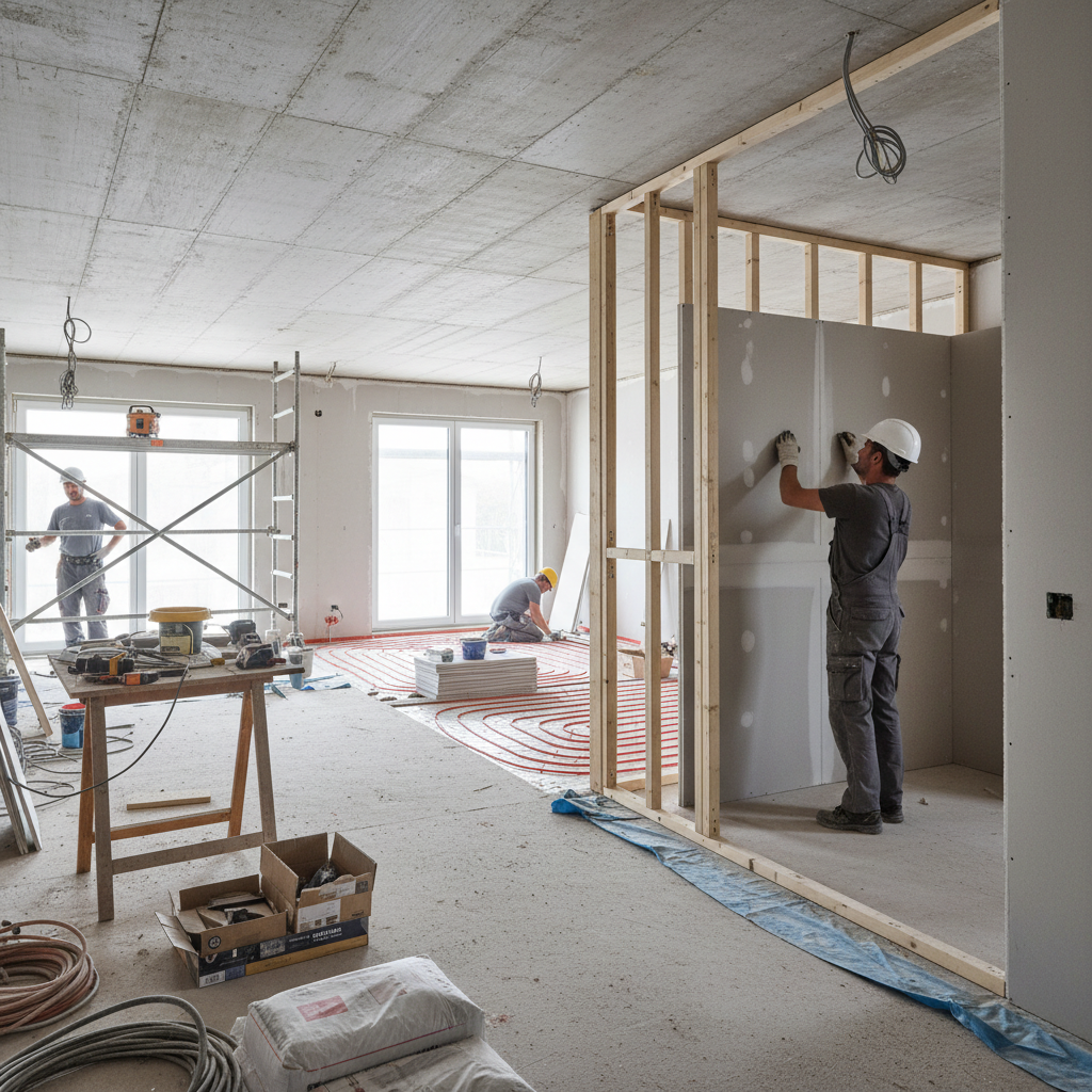 Innenausbau eines Einfamilienhauses in Böblingen